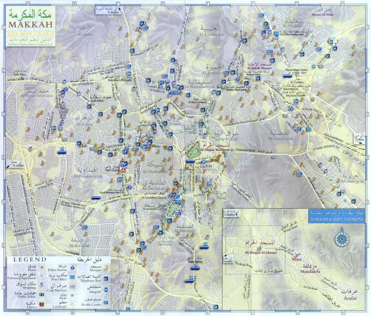 Mecca (Makkah) city map